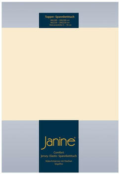 Janine Topper Comfort Jersey Spannbetttuch 90x190 cm - 100x220 cm leinen