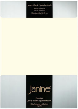 Janine Jersey Elastic Spannbetttuch 90x190 cm - 100x220 cm natur
