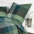 Janine Feinbiber Bettwäsche Davos 65131 grünblau 155x220+80x80 cm