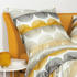 Janine Mako-Satin Bettwäsche moments 98092 sonnengelb helloliv graphit 155x220+80x80 cm