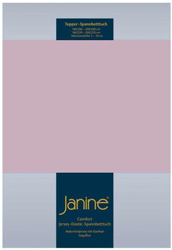 Janine Topper Comfort Jersey Spannbetttuch 140x200 cm - 160x220 cm altrose