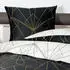 Janine Mako-Satin Bettwäsche J.D. 87054 bronzebraun schwarz 155x220+80x80 cm