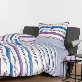 Janine Mako-Satin Bettwäsche J.D. 87094 traubenmischung dunstblau 240x220+80x80 cm Janine Mako-Satin Bettwäsche J.D. 87094 traubenmischung dunstblau 240x220+80x80 cm