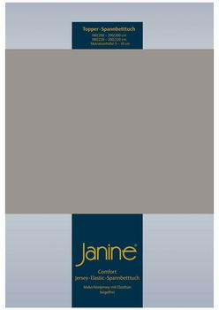 Janine Topper Comfort Jersey Spannbetttuch 140x200 cm - 160x220 cm vulkan