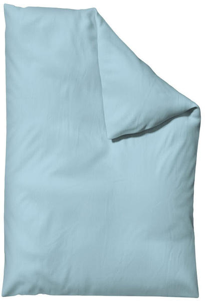 Schlafgut Knitted Jersey Bettwäsche Bettbezug 155x220 cm blue-light