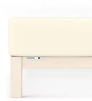 Schlafgut Spannbetttuch Casual aus Bio Baumwolle 120x200 - 130x200 cm yellow-light