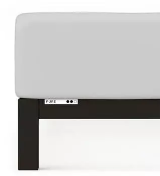 Schlafgut Boxspring Spannbetttuch Pure aus Bio Baumwolle 140x200 - 160x220 cm grey-light