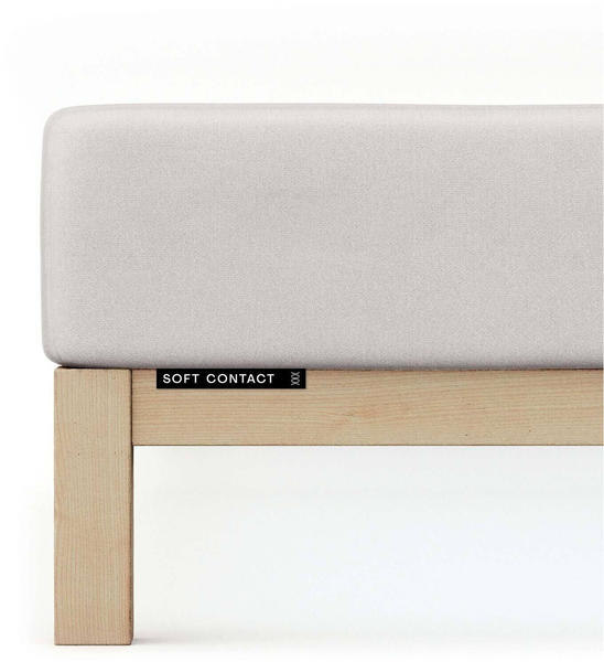 Schlafgut Jersey Spannbetttuch Soft Contact 120x200 - 130x200 cm grey-light