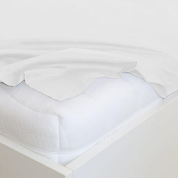 Traumschlaf Edel-Linon Bettlaken Haustuch 150x250 cm weiss