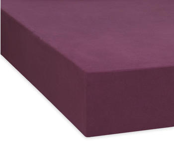 Traumschlaf Feinbiber Boxspring Spannbetttuch 200x200 cm beere