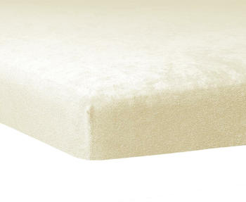 Traumschlaf Flausch Biber Topper Spannbettlaken 180x200 cm - 200x200 cm natur