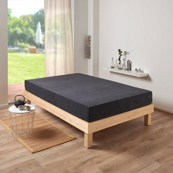 Traumschlaf Frottee Stretch Spannbettlaken 180x200 - 200x200 cm anthrazit
