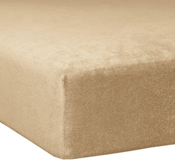 Traumschlaf Flausch Biber Spannbettlaken 90x190 cm - 100x200 cm sand