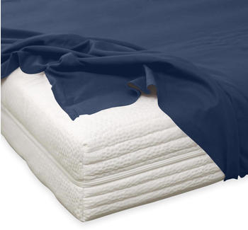 Traumschlaf Feinbiber Haustuch Bettlaken 150x250 cm marine