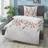 Biberna Soft-Seersucker Bettwäsche braun-beige 135x200+80x80 cm (511882)