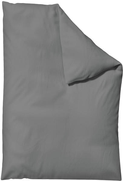 Schlafgut Woven Satin Bettwäsche Bettbezug 135x200 - 140x200 cm grey-mid
