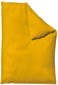 Schlafgut Woven Satin Bettwäsche Bettbezug 135x200 - 140x200 cm yellow-deep