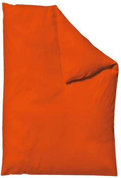 Schlafgut Woven Satin Bettwäsche Bettbezug 135x200 - 140x200 cm red-mid