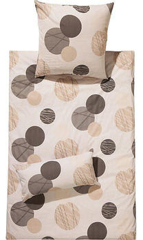 REDBEST Renforc&eacute; Bettw&auml;sche braun-beige 135x200+40x80 cm (394143)