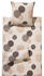 REDBEST Renforcé Bettwäsche braun-beige 135x200+40x80 cm (394143)