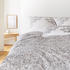 Elegante Mako-Satin Bettwäsche Belle greige 135x200+80x80 cm