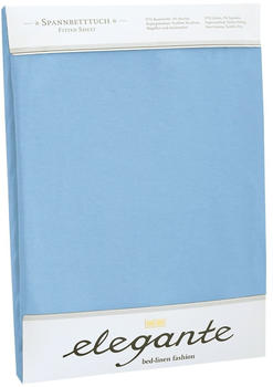 Elegante Jersey Spannbettlaken 180x200 - 200x220 cm bleu