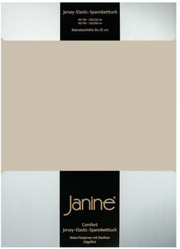 Janine Jersey Elastic Spannbetttuch 140x200 cm - 160x220 cm naturell Janine Jersey Elastic Spannbetttuch 140x200 cm - 160x220 cm naturell