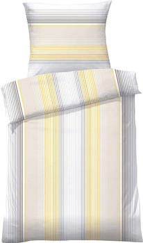Dyckhoff Weichfrottier Bettwäsche gelb 135x200+80x80 cm
