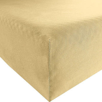 REDBEST Elasthan-Jersey-Stretch Spannbettlaken Denver gelb 90x190 cm - 100x200 cm (482543)