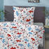 Biberna Feinbiber Bettwäsche Kids Weihnachten taubenblau 100x135+40x60 cm