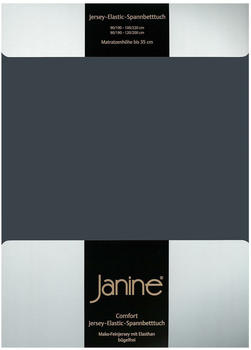 Janine Jersey Elastic Spannbetttuch 90x190 cm - 100x220 cm titan