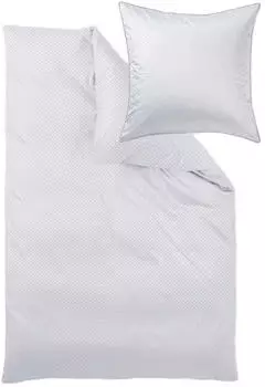 Curt Bauer Mako-Brokat-Damast Bettwäsche Arezzo 155x220+80x80 cm weiss