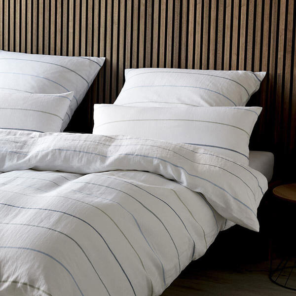 Elegante Halbleinen Bettwäsche Balance pastell 155x220+80x80 cm