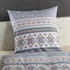 Traumschlaf Basic Biber Bettwäsche Schneeflocken blau 135x200+80x80 cm