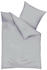 Traumschlaf Uni Biber Bettwäsche 200x200+2x 40x80 cm silber