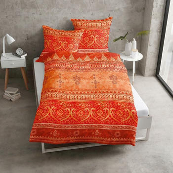 Traumschlaf Satin Bettw&auml;sche Indi 200x220+2x 80x80 cm