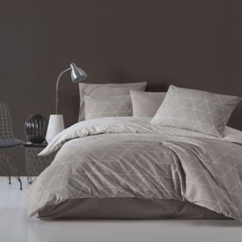 Traumschlaf Bettwäsche West beige 135x200+80x80 cm