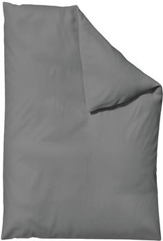 Schlafgut Woven Satin Bettw&auml;sche Bettbezug einzeln 200x200 cm grey-mid
