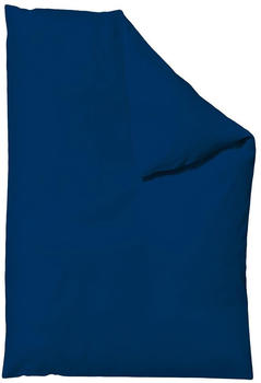 Schlafgut Woven Satin Bettwäsche Bettbezug einzeln 155x220 cm blue-deep