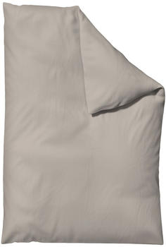 Schlafgut Woven Satin Bettw&auml;sche Bettbezug einzeln 200x200 cm sand-mid