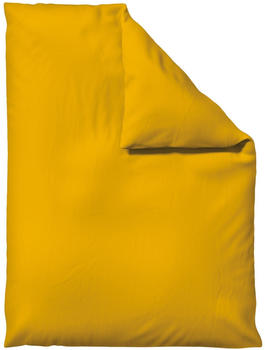 Schlafgut Woven Satin Bettwäsche Bettbezug einzeln 155x220 cm yellow-deep
