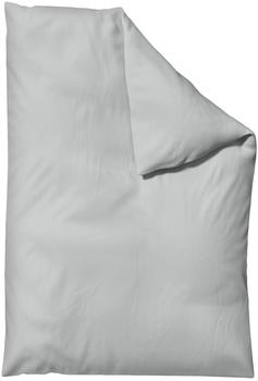 Schlafgut Woven Satin Bettw&auml;sche Bettbezug einzeln 155x220 cm grey-light