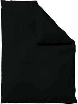 Schlafgut Woven Satin Bettwäsche Bettbezug einzeln 155x220 cm off-black