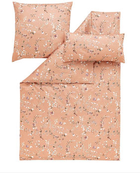 Estella Atelier Mako-Satin Bettw&auml;sche Phibie mandarin 135x200+80x80 cm+40x80
