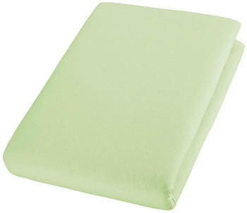 Cotonea Jersey Spannbettlaken aus Bio-Baumwolle 90x220 - 100x220 cm hellgruen