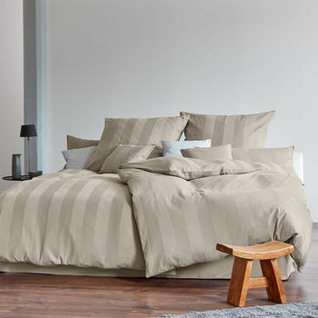 Cotonea Satin Bio Bettwäsche Superbe 155x220+80x80 cm sand