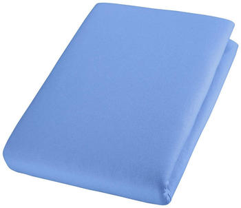 Cotonea Jersey Spannbettlaken aus Bio-Baumwolle 60x120 - 70x140 cm blau