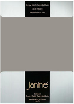 Janine Jersey Elastic Spannbetttuch 140x200 cm - 160x220 cm vulkan Janine Jersey Elastic Spannbetttuch 140x200 cm - 160x220 cm vulkan