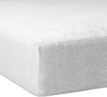 Traumschlaf Flausch Frottee Spannbettlaken 90x190 cm - 100x200 cm weiss