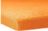 Traumschlaf Flausch Biber Topper Spannbettlaken 140x200 cm - 160x200 cm orange